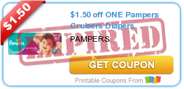 $1.50 off ONE Pampers Cruisers Diapers