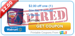 $2.00 off one (1) Similac Prenatal Vitamin