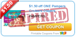 $1.50 off ONE Pampers Cruisers Diapers